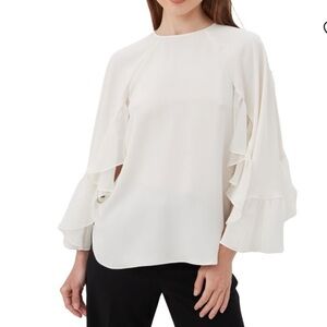 Trina Turk “Akari” Ruffle Blouse